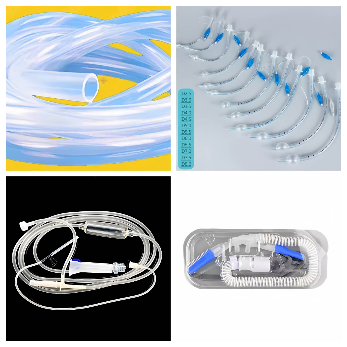 Precision Medical Tube PVC/Polyurethane Dual-Color Extrusion Line